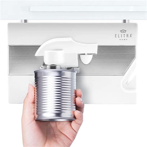 under cabinet electric can opener stainless steel|lowe's under counter can opener.